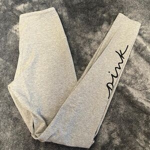PINK Victoria's Secret Light Gray Kids Leggings